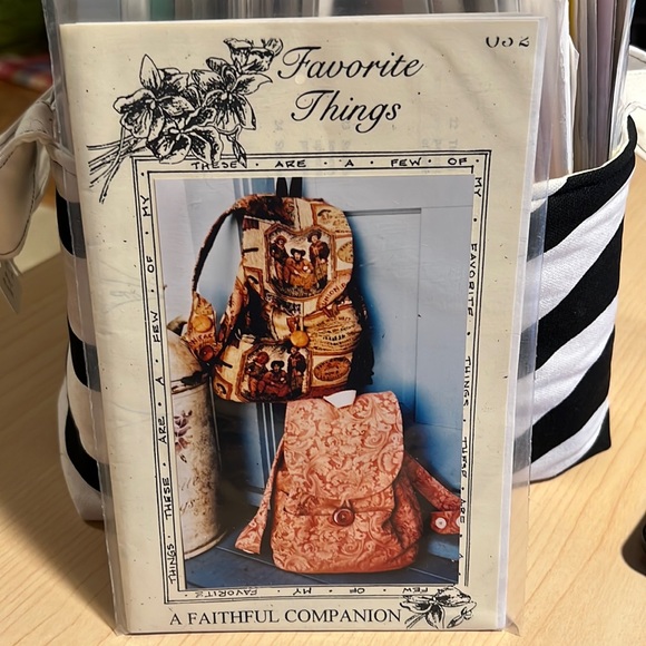 Favorite Things A Faithful Companion backpack sewing pattern uncut factory fold - Picture 1 of 4